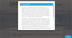 Desktop Screenshot of lifeaftercancernetwork.org